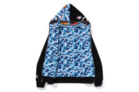 BAPE MENS ABC CAMO REVERSIBLE  SHARK FULL ZIP HOODIE JACKET