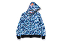 BAPE MENS ABC CAMO REVERSIBLE  SHARK FULL ZIP HOODIE JACKET