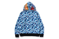 BAPE MENS ABC CAMO REVERSIBLE  SHARK FULL ZIP HOODIE JACKET