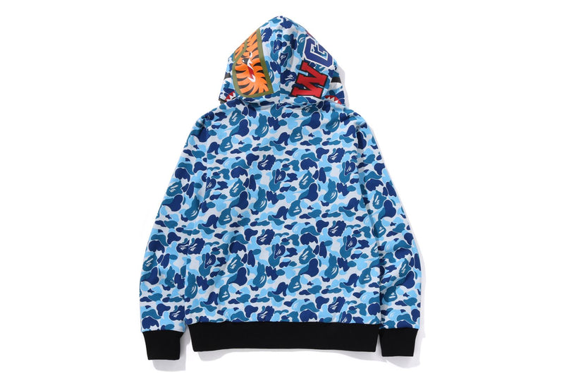 BAPE MENS ABC CAMO REVERSIBLE  SHARK FULL ZIP HOODIE JACKET