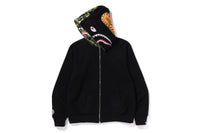BAPE MENS ABC CAMO REVERSIBLE  SHARK FULL ZIP HOODIE JACKET
