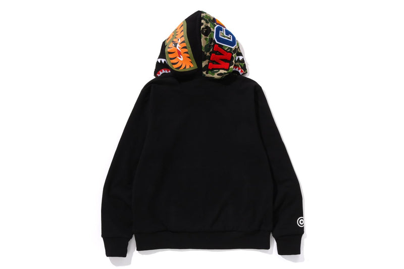 BAPE MENS ABC CAMO REVERSIBLE  SHARK FULL ZIP HOODIE JACKET