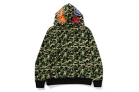 BAPE MENS ABC CAMO REVERSIBLE  SHARK FULL ZIP HOODIE JACKET