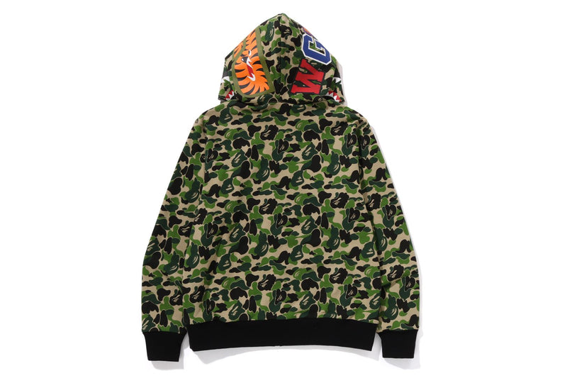 BAPE MENS ABC CAMO REVERSIBLE  SHARK FULL ZIP HOODIE JACKET