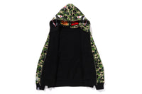 BAPE MENS ABC CAMO REVERSIBLE  SHARK FULL ZIP HOODIE JACKET