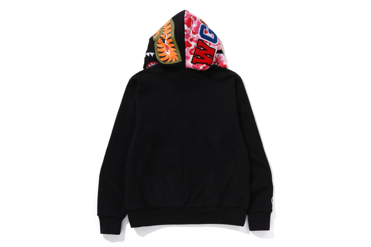BAPE MENS ABC CAMO REVERSIBLE  SHARK FULL ZIP HOODIE JACKET