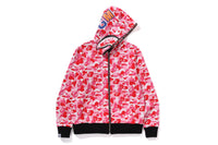 BAPE MENS ABC CAMO REVERSIBLE  SHARK FULL ZIP HOODIE JACKET