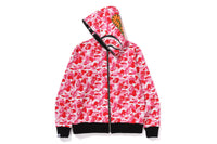 BAPE MENS ABC CAMO REVERSIBLE  SHARK FULL ZIP HOODIE JACKET