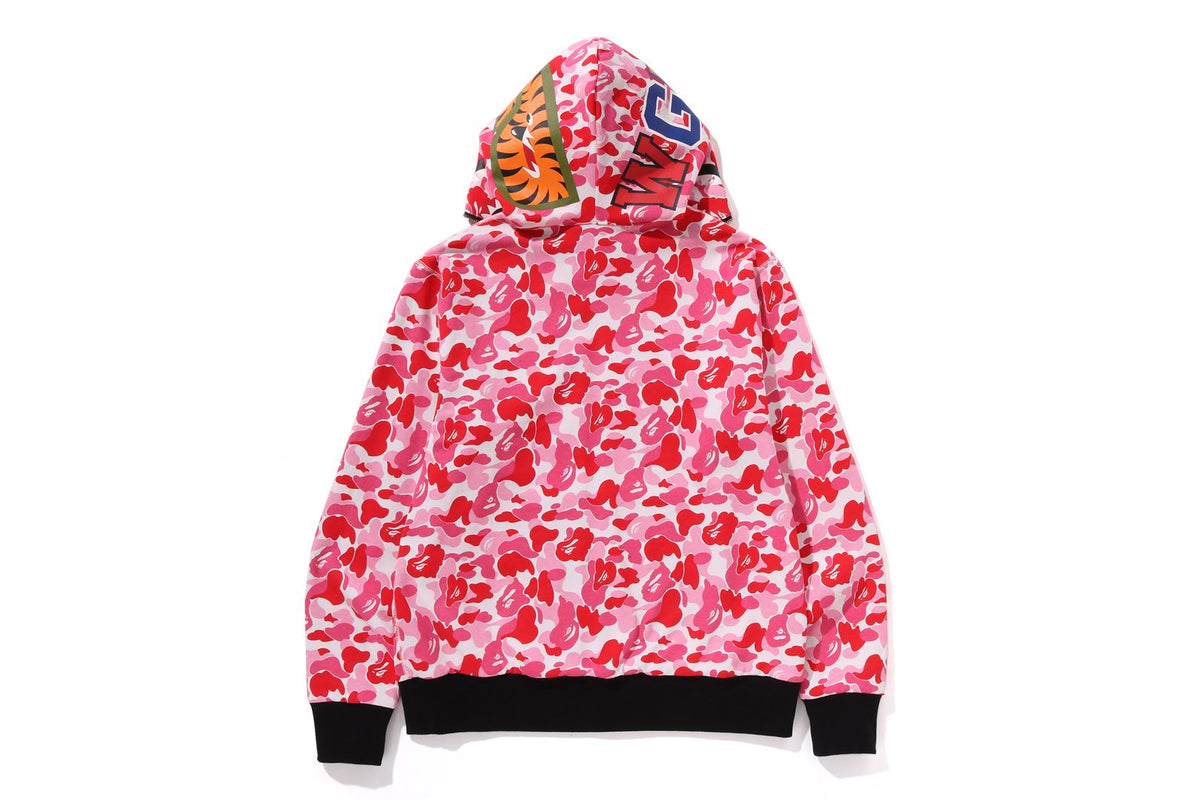 BAPE MENS ABC CAMO REVERSIBLE  SHARK FULL ZIP HOODIE JACKET