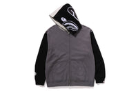 BAPE MENS SHARK PRINT FULL ZIP HOODIE #1
