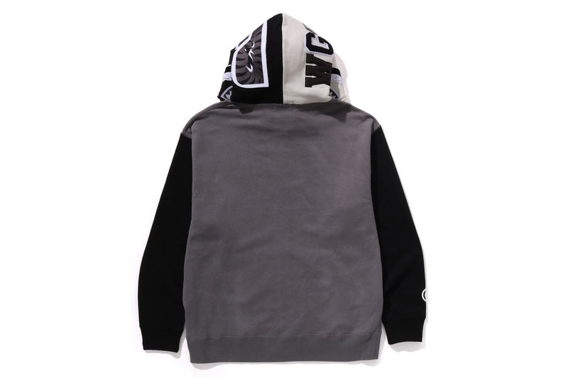 BAPE MENS SHARK PRINT FULL ZIP HOODIE #1