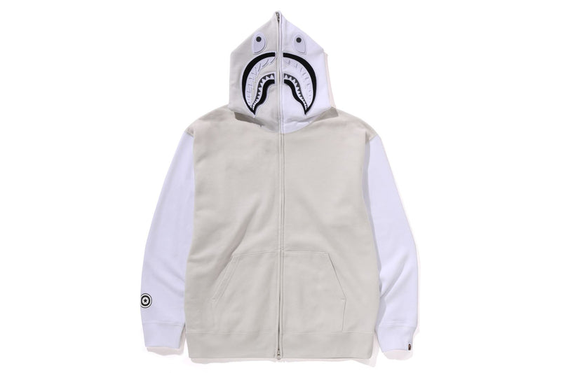 BAPE MENS SHARK PRINT FULL ZIP HOODIE #1