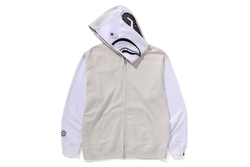 BAPE MENS SHARK PRINT FULL ZIP HOODIE #1