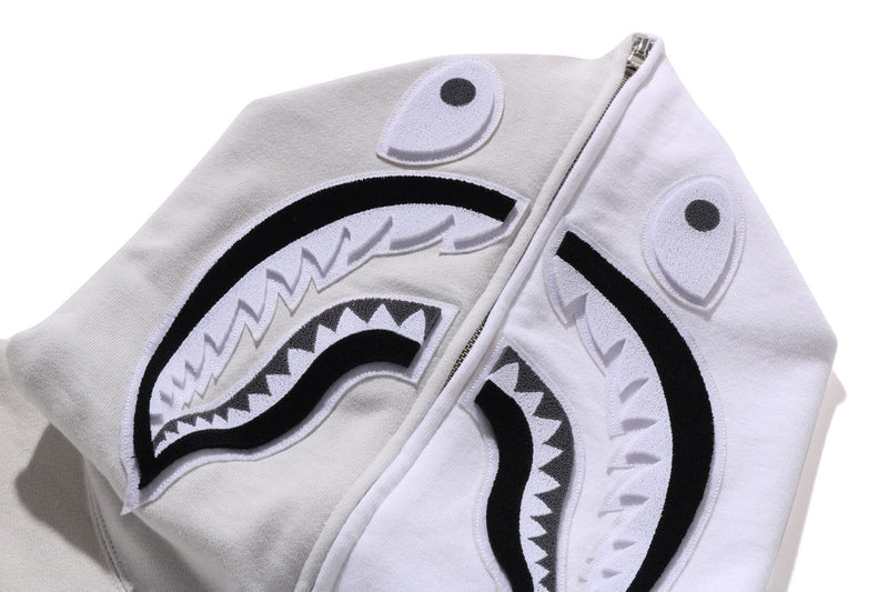 BAPE MENS SHARK PRINT FULL ZIP HOODIE #1