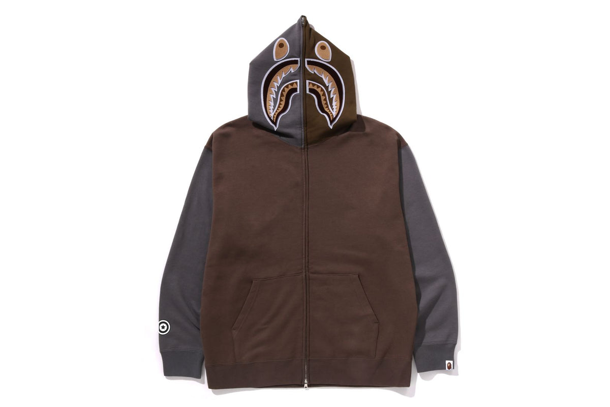 BAPE MENS SHARK PRINT FULL ZIP HOODIE #2