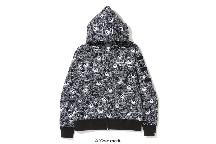 BAPE X XBOX CAMO FULL ZIP HOODIE