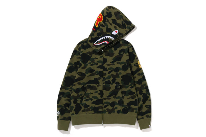 1ST CAMO 2ND SHARK FULL ZIP HOODIE