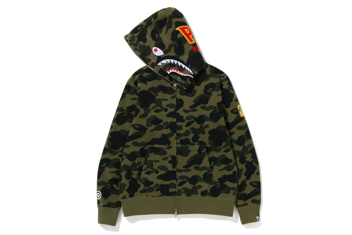 1ST CAMO 2ND SHARK FULL ZIP HOODIE