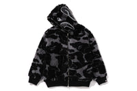 BAPE MENS ABC CAMO BOA SHARK RELAXED FIT FULL ZIP HOODIE JACKET