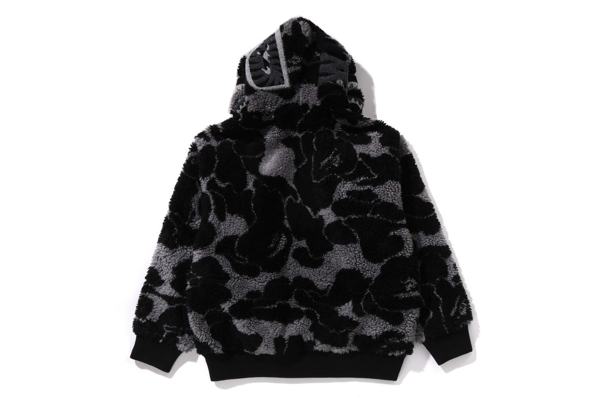 BAPE MENS ABC CAMO BOA SHARK RELAXED FIT FULL ZIP HOODIE JACKET