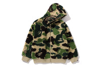 BAPE MENS ABC CAMO BOA SHARK RELAXED FIT FULL ZIP HOODIE JACKET