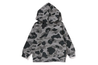 BAPE KIDS COTTON HEATHER GRAY CAMO FULL ZIP HOODIE TODDLER