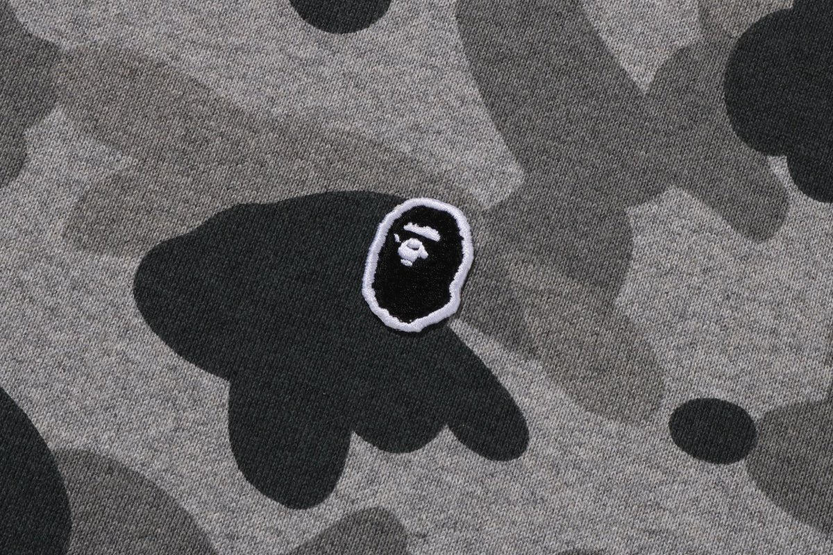 BAPE KIDS COTTON HEATHER GRAY CAMO FULL ZIP HOODIE TODDLER