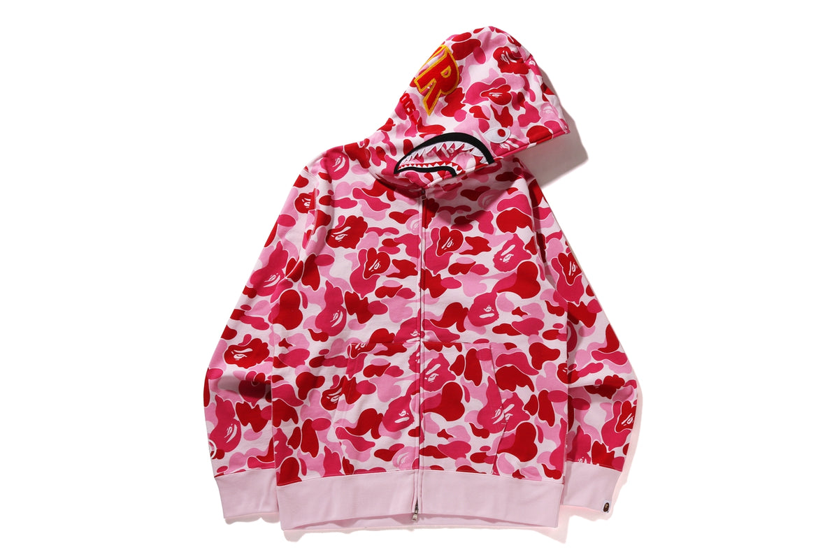 BAPE MENS ABC CAMO SHARK FULL ZIP HOODIE JACKET