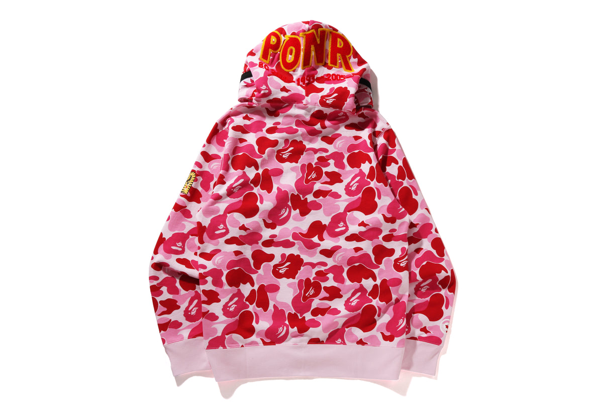 BAPE MENS ABC CAMO SHARK FULL ZIP HOODIE JACKET
