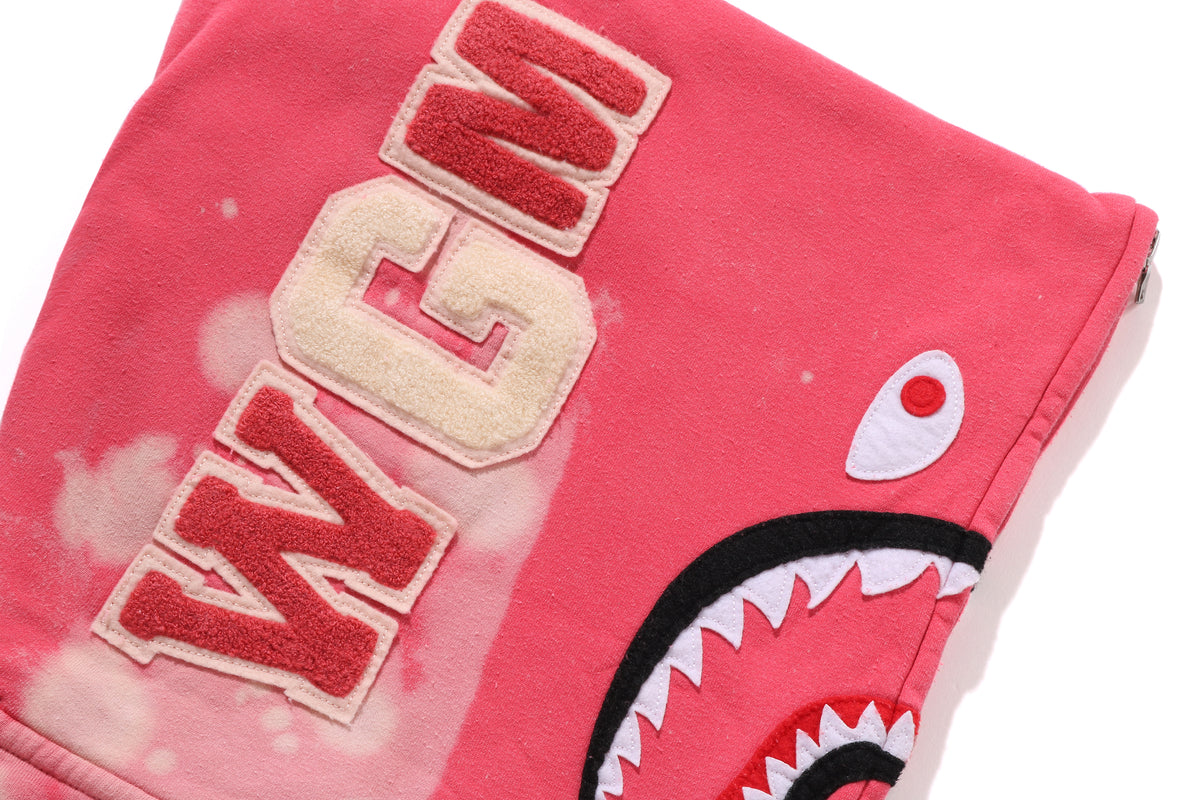 HAND DYE SHARK FULL ZIP HOODIE