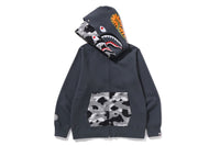1ST CAMO SHARK FULL ZIP HOODIE