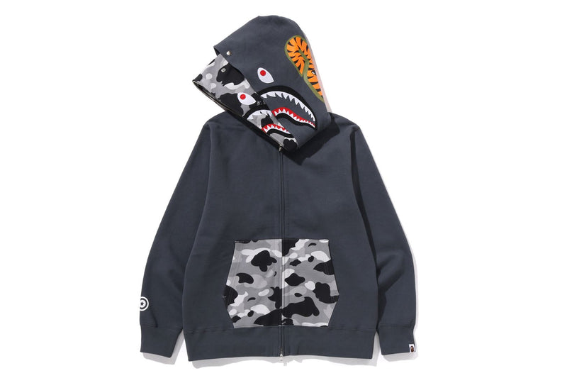 1ST CAMO SHARK FULL ZIP HOODIE