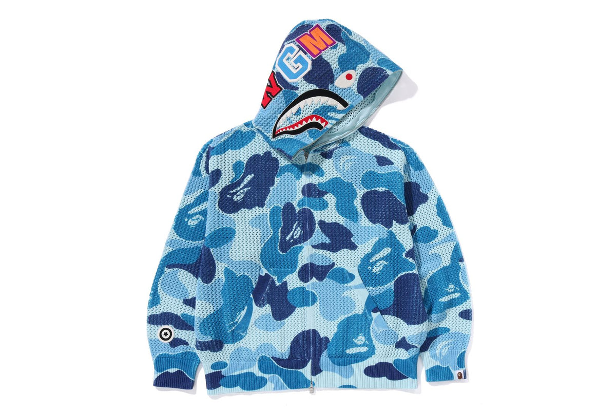 ABC CAMO CROCHET RELAXED FUL ZIP HOODIE