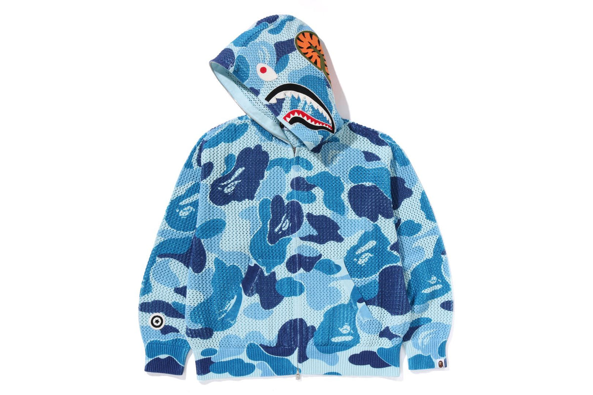 ABC CAMO CROCHET RELAXED FUL ZIP HOODIE