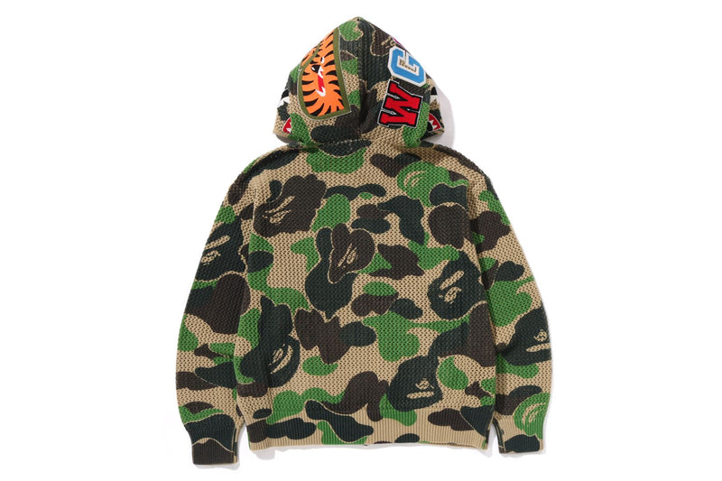 ABC CAMO CROCHET RELAXED FUL ZIP HOODIE