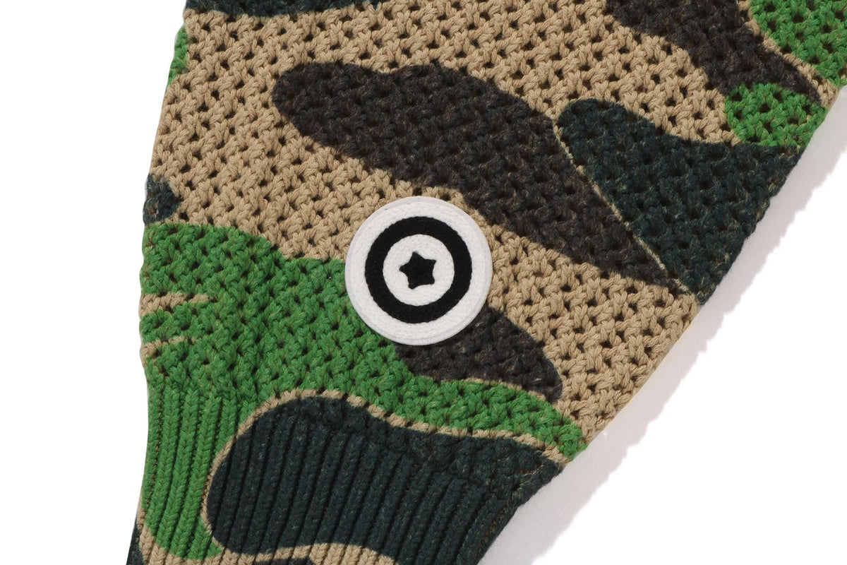 ABC CAMO CROCHET RELAXED FUL ZIP HOODIE