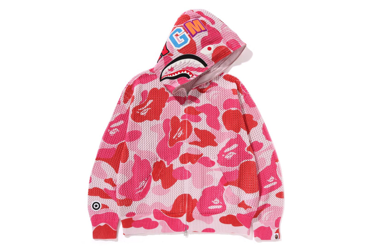 ABC CAMO CROCHET RELAXED FUL ZIP HOODIE