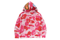 ABC CAMO CROCHET RELAXED FUL ZIP HOODIE