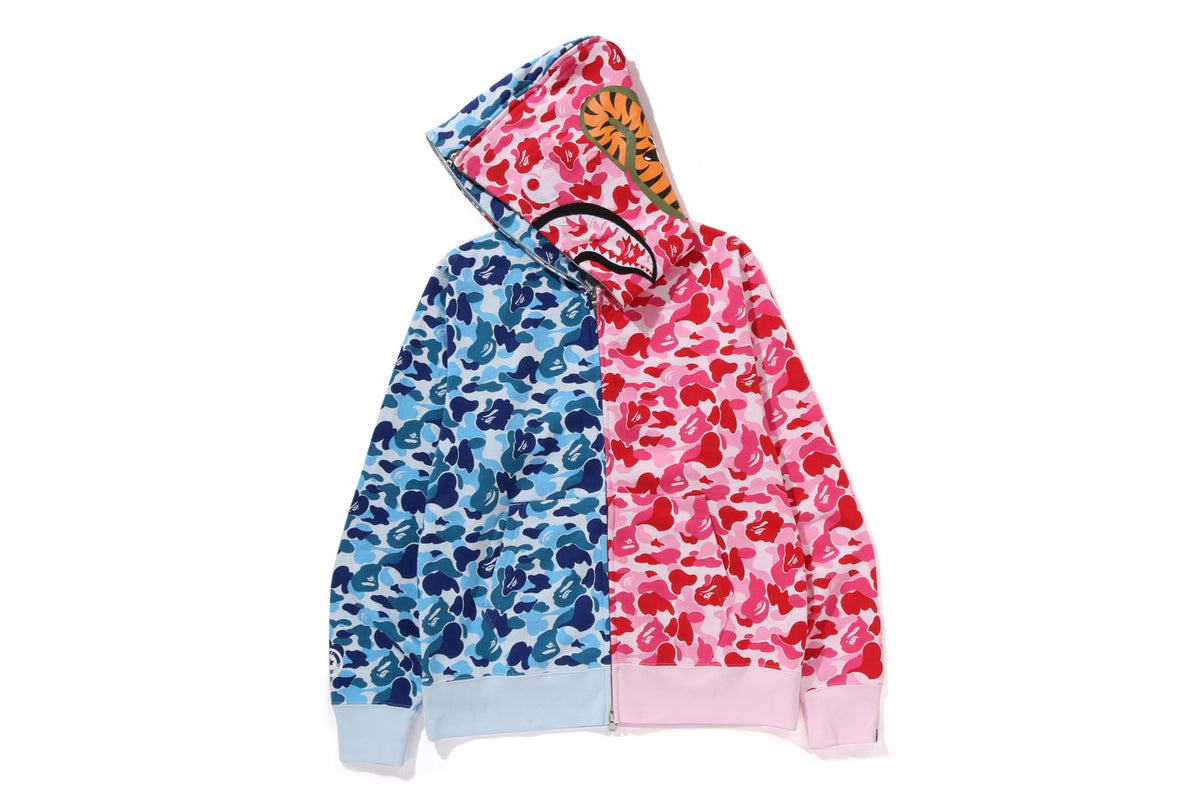 ABC CAMO SEPARATE SHARK FULL ZIP HOODIE