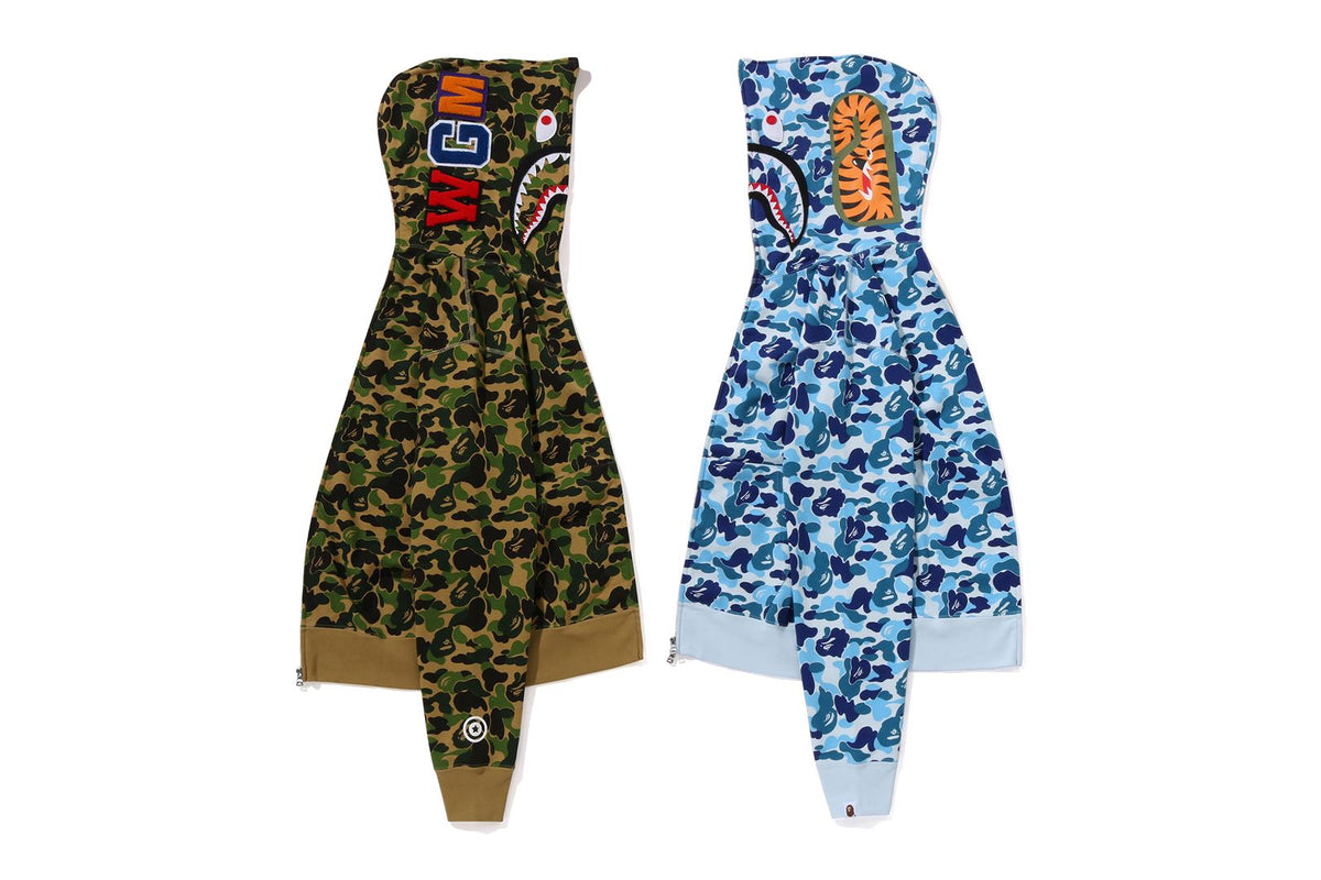 ABC CAMO SEPARATE SHARK FULL ZIP HOODIE