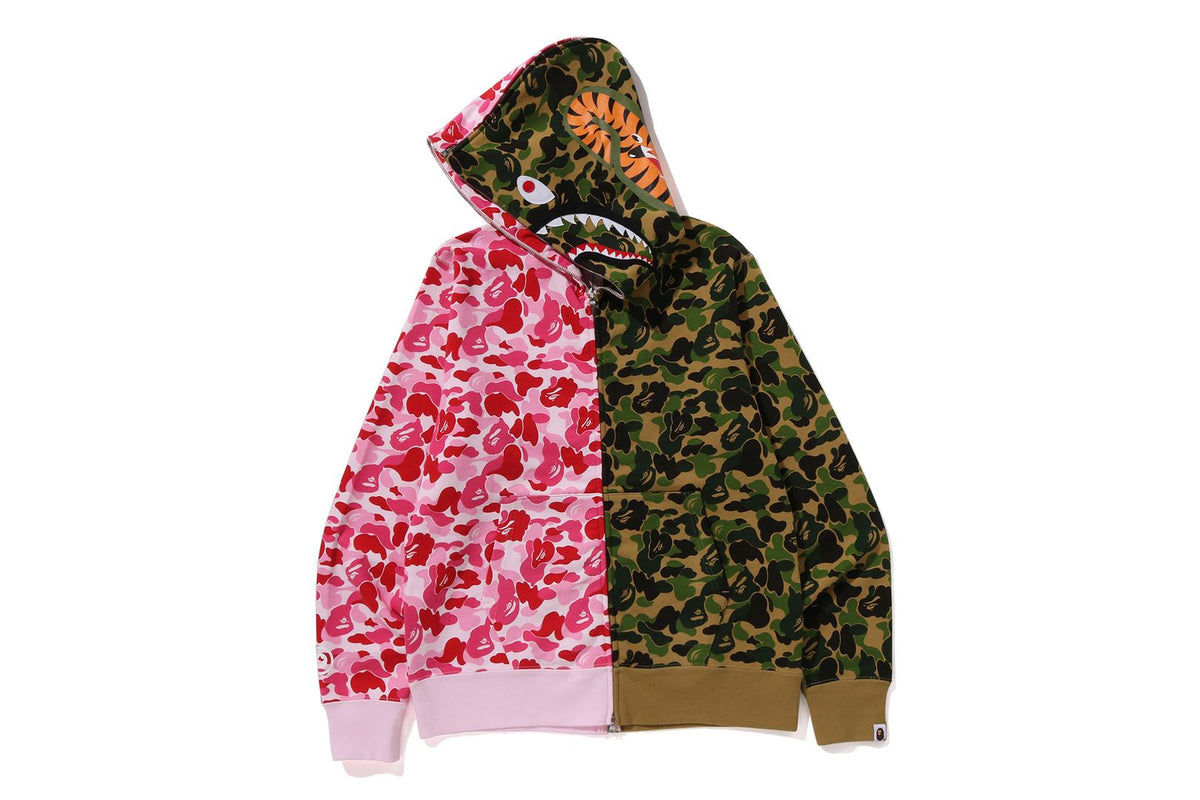 ABC CAMO SEPARATE SHARK FULL ZIP HOODIE