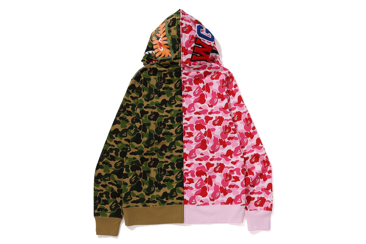 ABC CAMO SEPARATE SHARK FULL ZIP HOODIE