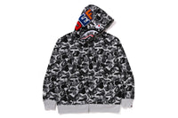 BAPE X DEF JAM CAMO SHARK RELAXED FIT FULL ZIP HOODIE