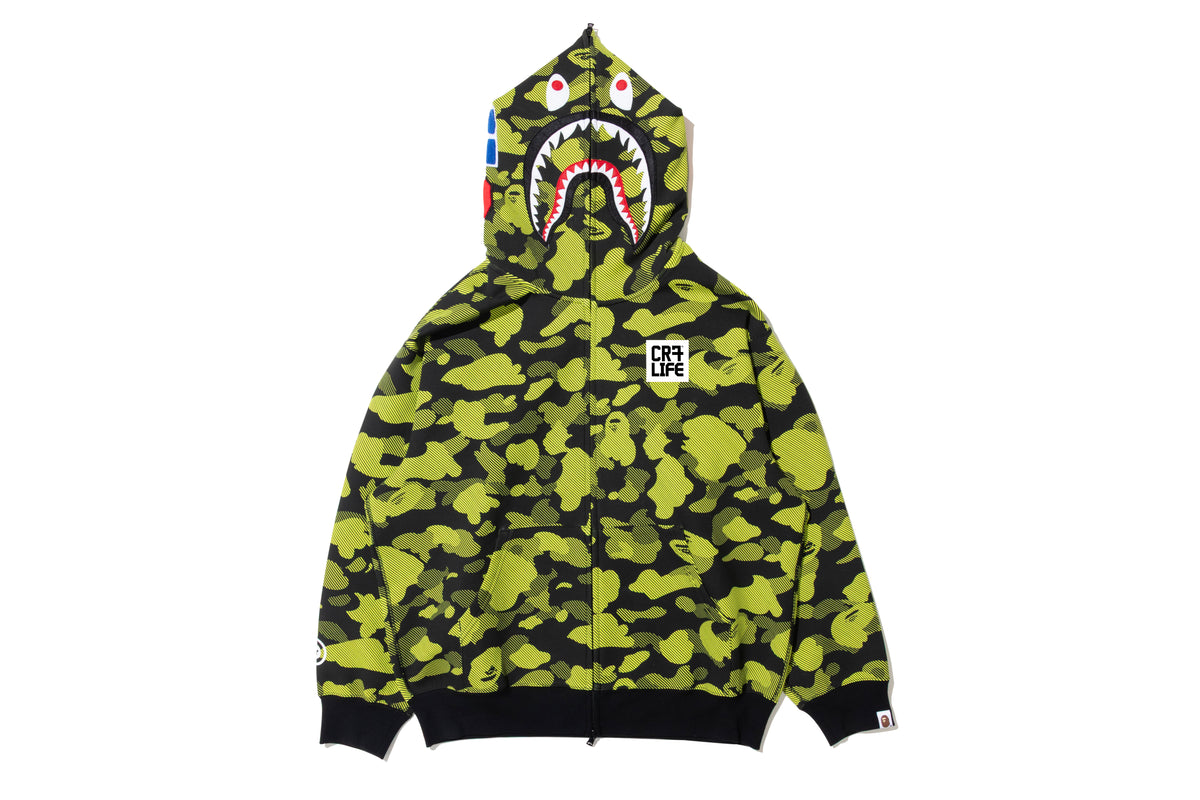 BAPE X CR7 LIFE LOGO RELAXED FIT SHARK FULL ZIP HOODIE #1