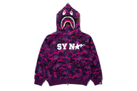 BAPE X SPOTIFY BY CENTRAL CEE CAMO SHARK FULL ZIP HOODIE