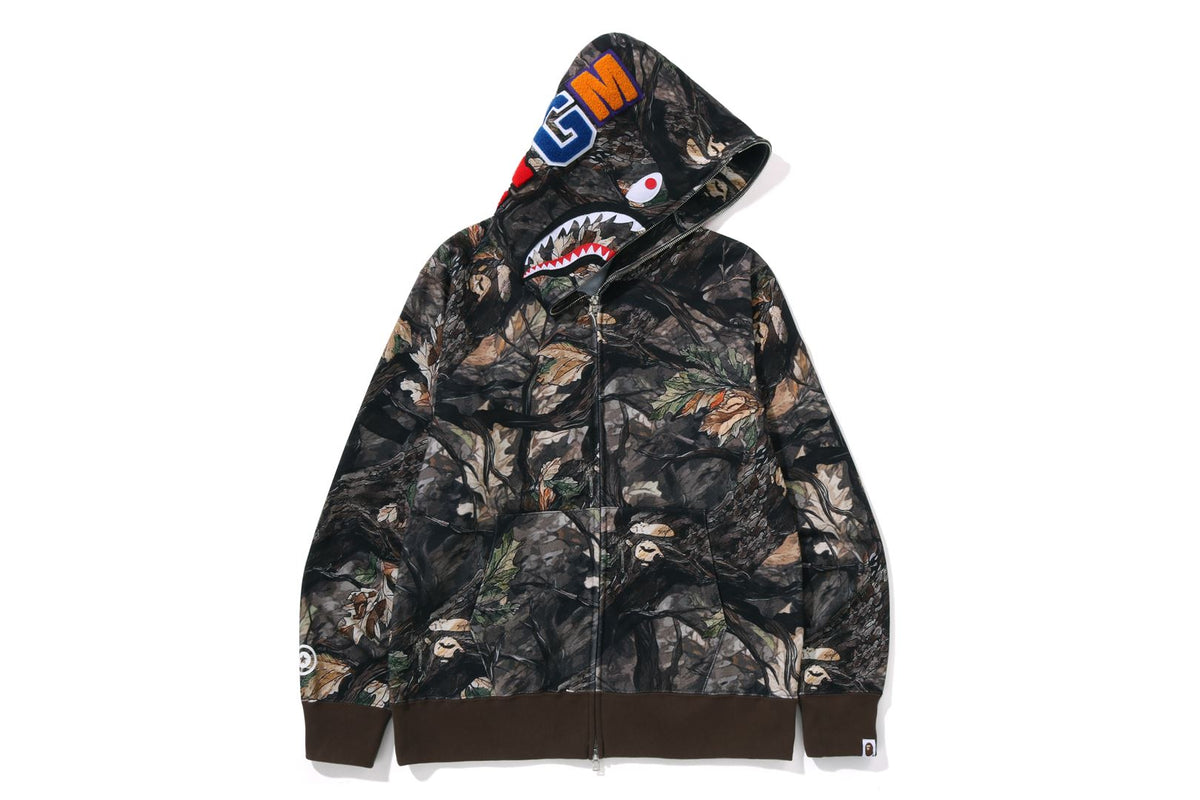 TREE EDGE CAMO SHARK FULL ZIP HOODIE