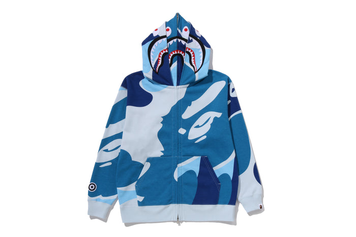 MEGA ABC CAMO DOUBLE SHARK RELAXED FIT FULL ZIP HOODIE