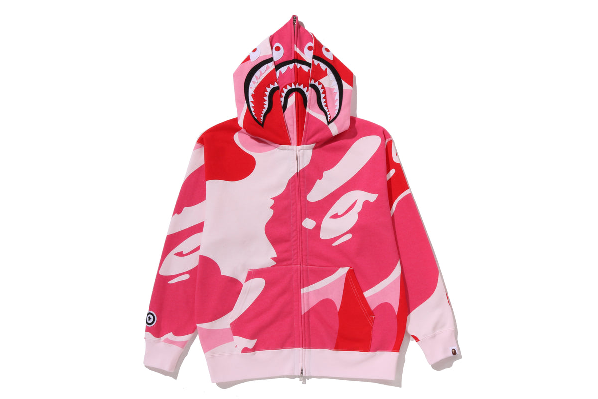 MEGA ABC CAMO DOUBLE SHARK RELAXED FIT FULL ZIP HOODIE