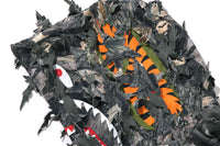 TREE EDGE CAMO LASER CUT CROPPED SHARK FULL ZIP HOODIE