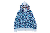 ABC CAMO DOUBLE SHARK FULL ZIP HOODIE